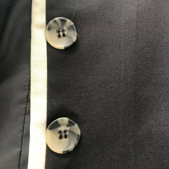 Le Suit Separates 8P Three Button Blazer Black - Picture 7 of 7